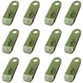 Miniatyrbillede 1 af 5: 12 stk presenning clips jordklemme krokodilleformet plast teltklemme til camping markise