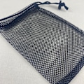 Miniatyrbillede 5 af 5: 5PC 45*35cm Sort Mesh Taske, Holdbar Nylon Snørepose - Lille