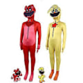 Miniatyrbild 4 av 5: Poppy Playtime 3 Smiling Critters Cosplay Jumpsuit Katnap Miss Delight Halloween Kostym för Vuxna (190 Cat Nap)