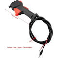 Pikkukuva 2 / 5: 26mm Knock Handle Open joint Valve trigger Cable plastic Knock Ha