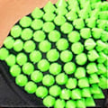 Miniatyrbillede 2 af 5: Nitte Korset Håndlavet Undertøj Luksus Push up BH til Klub Kvinder Piger Show (XL Fluorescerende Grøn)