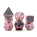 Pikkukuva 5 / 5: Metalliset DND-nopat 7 kpl Muinaiskuprinen Metalliset Nopat Monitahoiset Nopat RPG-nopat Pöytäpeli