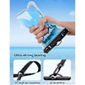 Miniatyrbilde 4 av 4: (Lilla) Vanntett smarttelefonpose [Sett med 2] IPX8 vanntett veske for iPhone 13, 12 Pro Max, 11, 11 Pro, XS Max, XR, XS, X, 8, Huawei P50 Pro, Galax