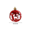 Miniatyrbilde 2 av 2: Julekuler Ornamenter Holdbar Plast Flerfarget 16stk 6cm - Perfekt For Juletrepynt ( )