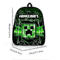 Miniatyrbillede 3 af 5: Minecraft Børne Rygsæk Skoletaske Skuldertaske Studenter Bogtaske Rygsæk Gaver Multi-farve Valgfri (Blå)