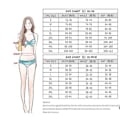Miniatyrbillede 3 af 5: Piges badedragt skørt split bikini sexet skønhed badetøj 4xl Sort og hvid
