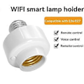 Miniatyrbillede 2 af 5: Wifi E26 E27 Smart Ledningsfri Lampeholder App Fjernbetjening Timer Support / Hjem og Anden Stemmestyring