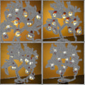 Miniatyrbild 1 av 2: 10-LED ljusslinga jul snögubbe fe-ljus utomhus girlang gardin ljusslinga semester jul fest jul lampa style C