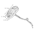 Miniatyrbillede 5 af 5: Side Markering Lys, 10stk Arbejdslys 12V Vandtæt Bil Ekstern Lampe Advarsel