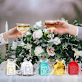 Miniatyrbillede 4 af 5: 50 stk Laser Skårne Gaveæsker, Favør Sødmeæsker Med Bånd, Hul Elefant Design Små Gaveæsker Til Bryllup Brudebruser Dåb Babyshower
