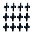 Miniatyrbillede 5 af 5: 12X Trampolin Sort Stang Gap Spacers Indhegning Stabilitet