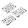 Miniatyrbilde 4 av 5: 3 stk. klare stempler med juletema, TPR transparente DIY scrapbooking-stempler for preging av kortlaging