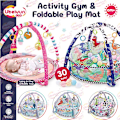 Miniatyrbillede 2 af 4: Baby Play Mat, Baby Kick And Gym Play Mat Fitness Musical Activity Center For Infants Toddlers（C）
