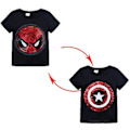 Miniatyrbild 1 av 4: Barnens Söta Spiderman T-shirt med Paljetter som Vänder Mönster och Byter Topp (3-4 År Svart)