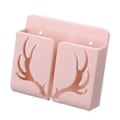 Miniatyrbillede 1 af 5: 3 stk. Telefon Opbevaringsboks Hængende Opbevaringspose Klæb På Væg Holdbar Og Stabil Ikke Let At Falde Ned Eller Gå I Stykker Multi-farve Mulighed (Pink)