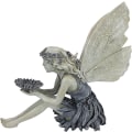 Miniatyrbilde 3 av 5: Tudor og Turek sittende fe-statuett, 3D utendørsfigurer engel