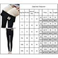 Miniatyrbillede 4 af 4: Dametøj Termiske Leggings Tykke Vinter Fleeceforet Varme Højtaljede Strækbukser (3XL Butterfly Mørkegrå)