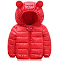 Miniatyrbild 1 av 3: Barn Hoodie Dunjacka för Pojkar och Flickor, Toddler Vinter Zippade Vadderade Jackor Ytterkläder (3-4 År)