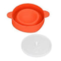 Miniatyrbilde 5 av 5: Stor Mikrobølge Popcorn Popper med Lokk Håndtak BPA Fri Sammenleggbar 40 Til +230 DIY Matvaregodkjent Silikon Popcorn Bolle (Oransje)