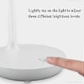 Miniatyrbillede 5 af 5: LED Skrivebordslampe Tre Niveauer Touch Dæmpning Øjenbeskyttelse USB Skrivebordslampe Bordlampe til Hjem Soveværelse Skole Hvid med Kabel