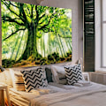 Miniatyrbild 3 av 5: Forest Tapestry Nature Tree Tapestries, Extra Large Oversized Ta