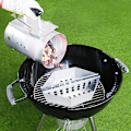 Miniatyrbild 2 av 5: (2 stycken) Kolbricka i rostfritt stål, kolhållare, kompatibel med Weber grilltillbehör kolbehållare Con