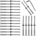 Miniatyrbilde 1 av 5: 20 stk Usynlige Turnbuckles Håndsveis Trådstud Spenning Hex Hode Endefitting Mottakerterminal