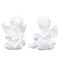 Miniatyrbillede 2 af 5: Kerub Statue Livagtigt Udseende Boglæsning Holdbar Resin Bredt Anvendt Haveengel til Soveværelse Kontor Bibliotek