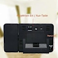 Miniatyrbild 4 av 5: Digital klocka med stor LED-display och böjd design, perfekt för alla tillfällen