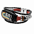 Pikkukuva 3 / 4: Tyyppi B Xiaomi Smart Band 8 / Smart Band 8 NFC Retro Helmet Koristeltu Ranneke Kellokotelolla (Tyyli B)