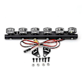 Miniatyrbild 5 av 5: RC-bil Ljusramp Kit 6 LED-lampor Karosseri Taklampor För 1/10 RC Crawler Bil Lastbil Tillbehör
