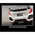 Pikkukuva 4 / 5: 1/32 Honda Civic Type-r -valmismalliauto, metalliauto, ääni ja valo, leluautot lapsille, alumiiniseosauto (väri: 3)
