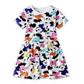 Pikkukuva 2 / 3: Lasten tytöt Minnie Mouse kesä lyhythihainen pyöreäkauluksinen mekko rento mekko (4-5 vuotta)