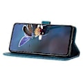 Miniatyrbillede 2 af 5: Til Samsung Galaxy A32 5G/M32 5G PU Læder Wallet Cover Blomster Prægning Telefon Cover med Støttefod (Style A)