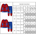 Miniatyrbilde 2 av 2: Barnas Spiderman-trykte pysjamassett med langarmer, komfortabel joggebukse, antrekk til å sove i (4-5 år)