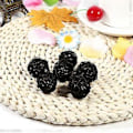 Miniatyrbilde 4 av 4: 20 stk Dekorative Rattan Kuler Ornamenter Bryllup Jul Bursdagsfest Dekorasjoner (Svart)