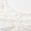 Miniatyrbilde 4 av 5: 100% Ny Oppgradert Sommer V-hals Schiffy Snøring Foran Crop Top Bluse for Kvinner (L)