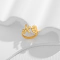 Miniatyrbild 5 av 5: Guldring för kvinnor Guld havsskal ring Conch ring Skal sjöstjärna ring Justerbar ring Sommar hav strand ringar Mode