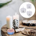 Miniatyrbilde 2 av 4: 20 stk. telysholder sett med 20 stk. lysveker for DIY lyslaging