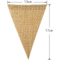 Miniatyrbild 3 av 5: 26 st Burlap Banner, 36ft Triangel Flagga, Diy Dekoration För Helger,