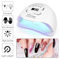 Miniatyrbilde 2 av 4: Neglelakklampe 110w Led-lampe Neglelakk Tørketrommel Uv-lampe Profesjonell Manikyrlampe Med 4 Timer Lcd-skjerm