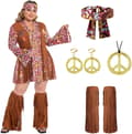 SødDIY Plus Size Hippie Kostume Kvinde Tøj xxl