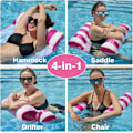 Miniatyrbild 2 av 5: Pool Hammock Set - Set med 2 uppblåsbara poolflottörer för vuxna 4 i