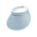 Miniatyrbillede 2 af 5: Slip-on Visor Solhat Til Voksne Og Børn Bomulds-Linned Klæde Dækket Twill Kasket Udendørs Hovedbeklædning Udendørs Hat Solbeskyttelse -c ( Lyseblå)