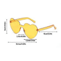 Miniatyrbilde 2 av 4: 12 stk Hjerte Solbriller for Kvinner Transparente Hjerteformede Solbriller Bulk Morsomme Solbriller Pakke for Festgave (Farge 9)