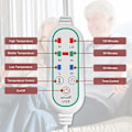 Miniatyrbilde 4 av 5: (55 * 31,5 tommer) USB Rutete Elektrisk Oppvarmet Sjal Teppe, Fleece Vev