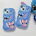 Miniatyrbilde 5 av 5: Lilo Stitch Silikon Beskyttelsesdeksel For iPhone 6/7/8/SE/XR/11/12/13/15 Deksel (13)