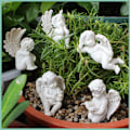 Miniatyrbillede 1 af 5: Engelhave Tilbehør Udendørs Indendørs, 5 stk Miniature Englefigner