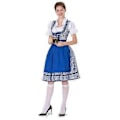 Pikkukuva 2 / 5: UUSI Päivitys Naisten Oktoberfest-asu Saksalainen Dirndl-mekko Baijerilainen Karnevaalijuhla-asu (XL Sininen)