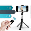 Miniatyrbilde 2 av 5: Bluetooth Selfie Stick, Uttrekkbar Bærbar Selfie Stick Justerbar Teleskopisk Rotasjonsstick med Tripod Fjernkontroll, Telefonholder for Smarttelefoner